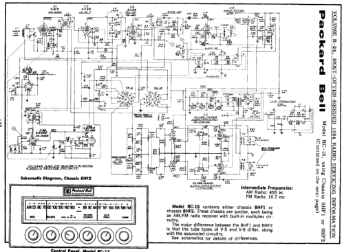 RC-1S Ch= 8HF2; Packard Bell Co.; (ID = 180054) Radio