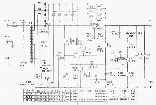 Regulated Power Supply 1020 Art.-Nr. 25070; Pan International (ID = 1908987) Power-S