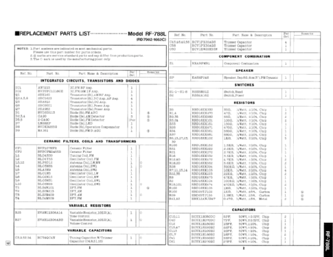 RF-788L; Panasonic, (ID = 1631171) Radio