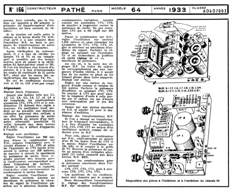 64 Ch= 633W; Pathé Radio, Pathé (ID = 2008026) Radio