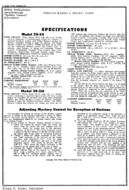 39-116RX World's Fair; Philco, Philadelphia (ID = 2869285) Radio