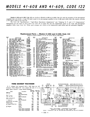 41-608P Code 122 Radio Phonograph; Philco, Philadelphia (ID = 2919155) Radio