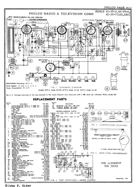 42-PT-7 ; Philco, Philadelphia (ID = 2879883) Radio