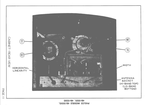 48-1001 ; Philco, Philadelphia (ID = 1463472) Télévision