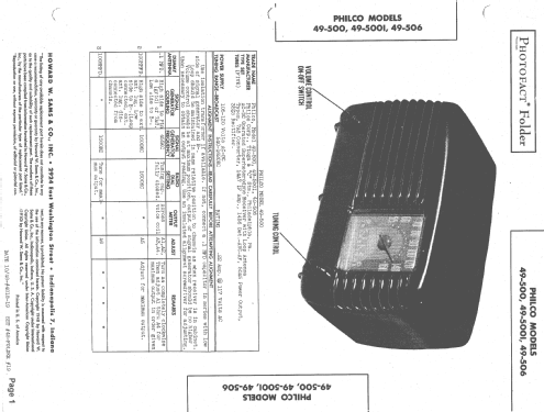 49-500 Transitone; Philco, Philadelphia (ID = 1417608) Radio