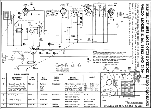 53-564 ; Philco, Philadelphia (ID = 164121) Radio