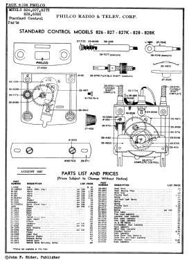 827 ; Philco, Philadelphia (ID = 2867402) Car Radio