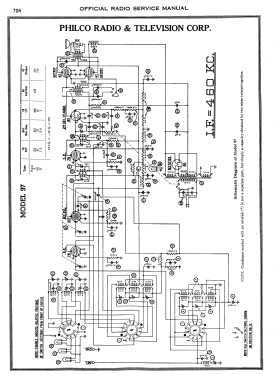 97B ; Philco, Philadelphia (ID = 2904443) Radio