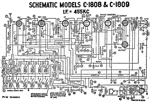 C-1808 ; Philco, Philadelphia (ID = 2519501) Car Radio