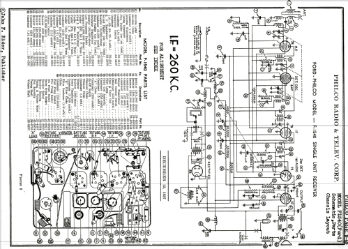 F-1540 Ford; Philco, Philadelphia (ID = 831389) Car Radio