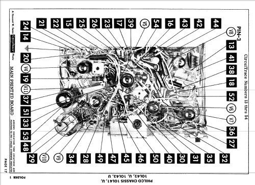 Predicta Siesta H3412L Ch= 10L43; Philco, Philadelphia (ID = 635594) Television