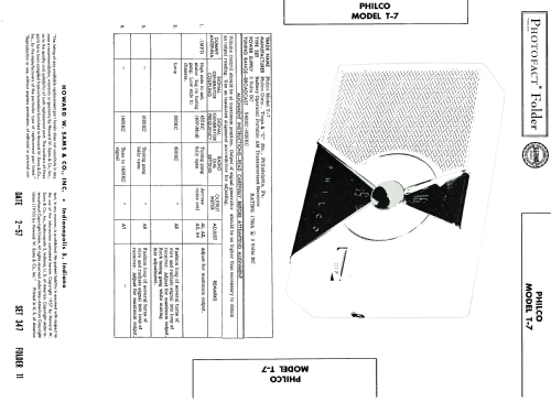 T-7 Code 124; Philco, Philadelphia (ID = 1837480) Radio