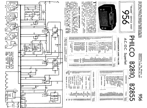 B2855; Philco Radio & (ID = 2275746) Radio