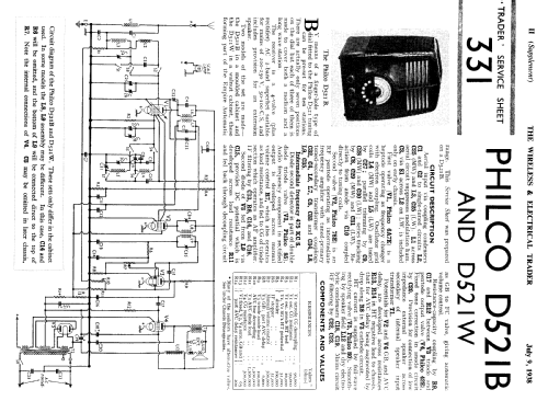 Empire Automatic de Luxe D521; Philco Radio & (ID = 1043591) Radio