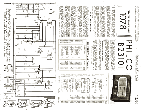 Tropic B3101B Overseas Model; Philco Radio & (ID = 1002603) Radio