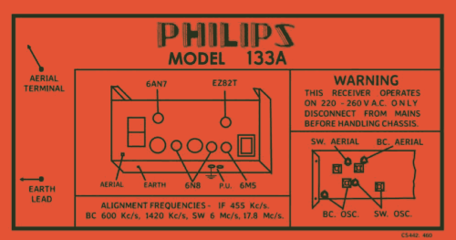 133A; Philips Australia (ID = 3019659) Radio
