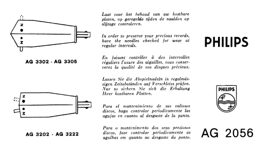 Plattenspieler-Tischgerät ST10 AG2256 /00 CH=AG2056; Philips Belgium (ID = 2423804) R-Player