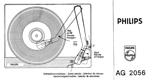 Record Player Chassis AG2056 /00; Philips Belgium (ID = 2423759) Ton-Bild