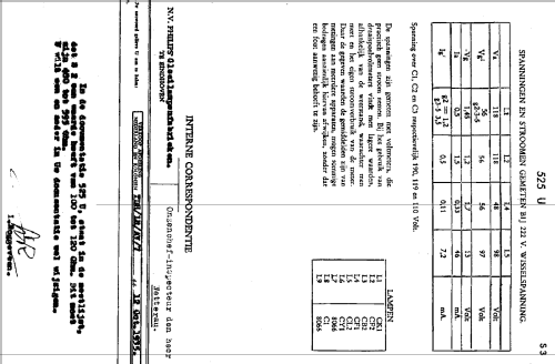 525U; Philips; Eindhoven (ID = 1922949) Radio