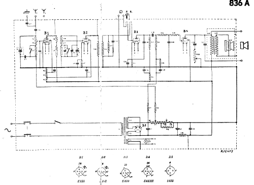 Super inductance 836A; Philips; Eindhoven (ID = 36395) Radio