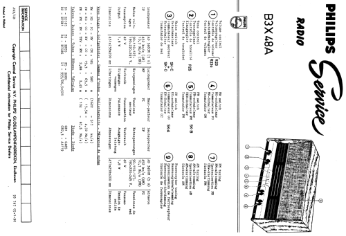 B3X48A; Philips Belgium (ID = 917751) Radio