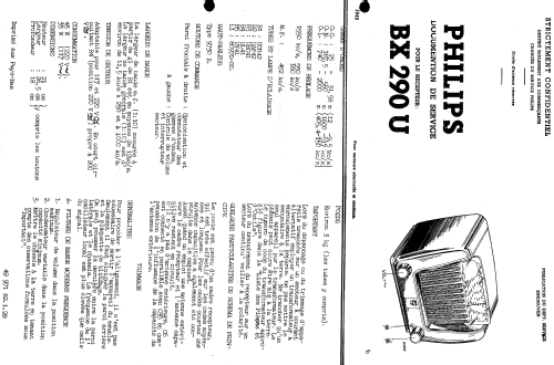 BX290U ; Philips; Eindhoven (ID = 1632748) Radio