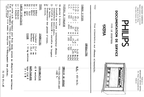 BX511A; Philips; Eindhoven (ID = 1640201) Radio