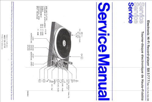 Electronic Hi-Fi Record Player SX5777 /33; Philips; Eindhoven (ID = 1111366) R-Player