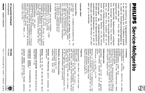 HF-Zweistrahl-Oszillograf PM3230; Philips; Eindhoven (ID = 471681) Equipment