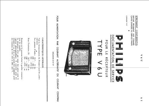 Matador V6U; Philips; Eindhoven (ID = 1921092) Radio