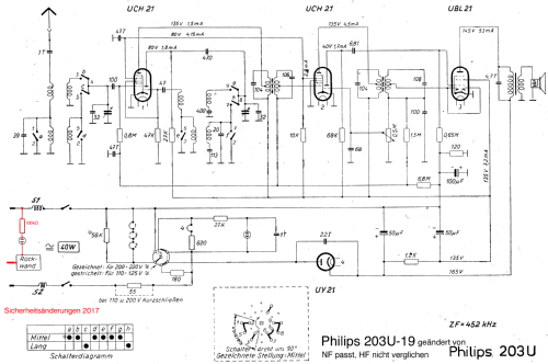 Philetta 203U-19; Philips, Svenska AB, (ID = 2083801) Radio