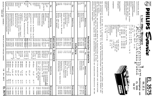 RK57S EL3575A /00; Philips; Eindhoven (ID = 1842518) Enrég.-R