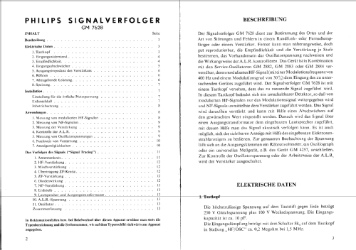 Signalverfolger GM7628; Philips; Eindhoven (ID = 510415) Equipment