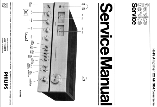 Integrated Stereo Amplifier 384 22AH384/29; Philips Electronics (ID = 1823527) Ampl/Mixer