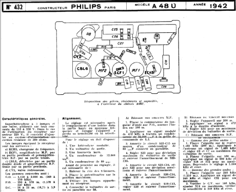 Arpège 48U A48U; Philips France; (ID = 1180220) Radio