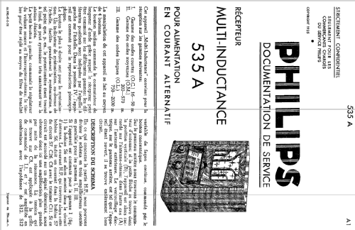 Multi-Inductance 535A; Philips France; (ID = 2514251) Radio