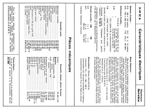 H4F92A; Philips France; (ID = 2127074) Radio