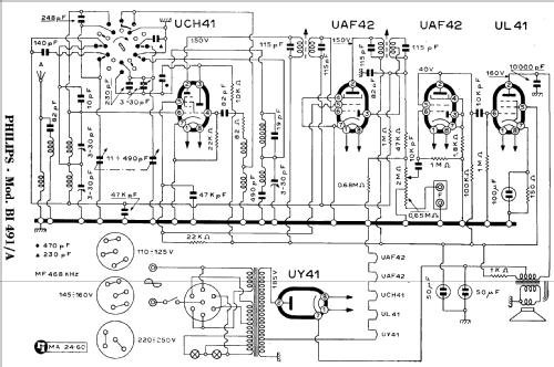 BI491A; Philips Italy; (ID = 949283) Radio