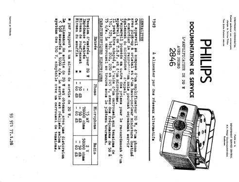 2846 -00; Philips Belgium (ID = 1725756) R-Player