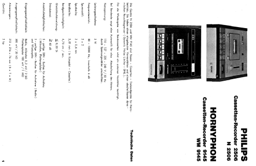 Cassetten-Recorder 2506 N2506 ; Philips - Österreich (ID = 2106891) Reg-Riprod