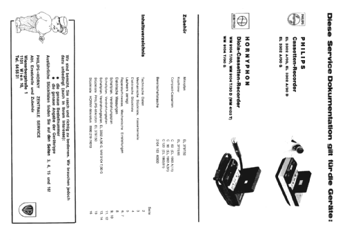 Cassetten-Recorder EL3302A /00G; Philips - Österreich (ID = 443909) R-Player