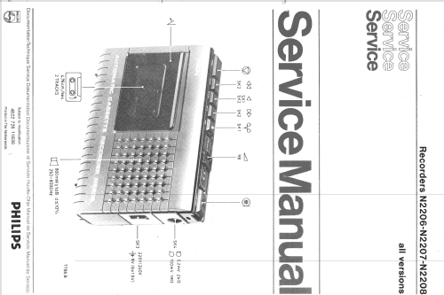 Cassetten-Recorder N2207; Philips - Österreich (ID = 1092378) R-Player