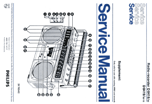 Radio Recorder D8418 /00; Philips - Österreich (ID = 2124844) Radio