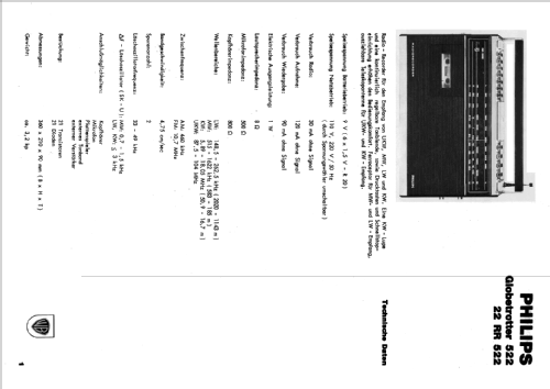 Globetrotter 522 22RR522; Philips - Österreich (ID = 677043) Radio