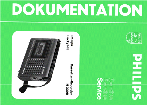 Automatic Cassette Recorder Lucky Hit N2208 /01; Philips - Österreich (ID = 2114739) Sonido-V