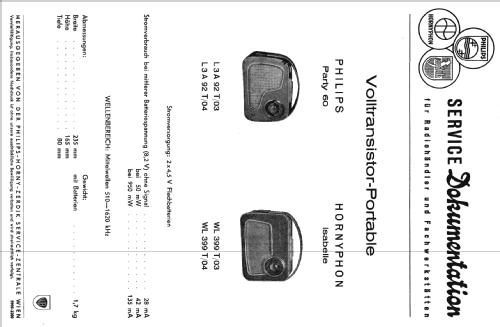 Party 60 L3A92T; Philips - Österreich (ID = 683391) Radio