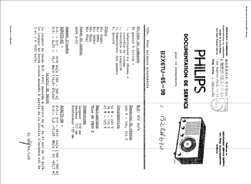 B2LN67U-62; Philips Portugal (ID = 441606) Radio