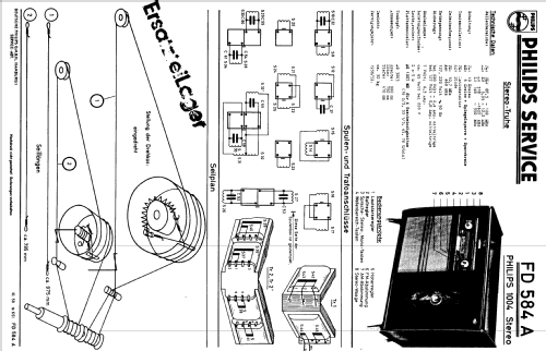 Philips 1004 Stereo FD584A; Philips Radios - (ID = 255227) Radio