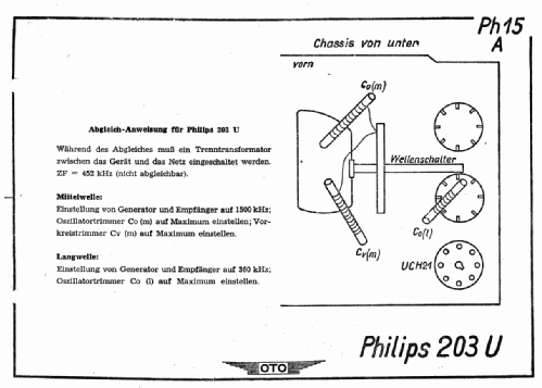 Philetta 203U ; Philips Radios - (ID = 118309) Radio