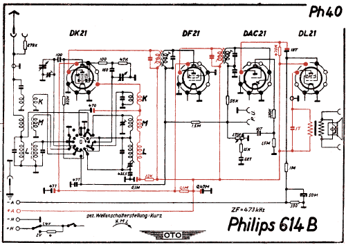 614B; Philips Radios - (ID = 3017751) Radio